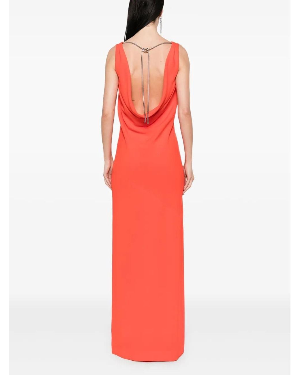 Max Mara Red Sleeveless Maxi Dress
