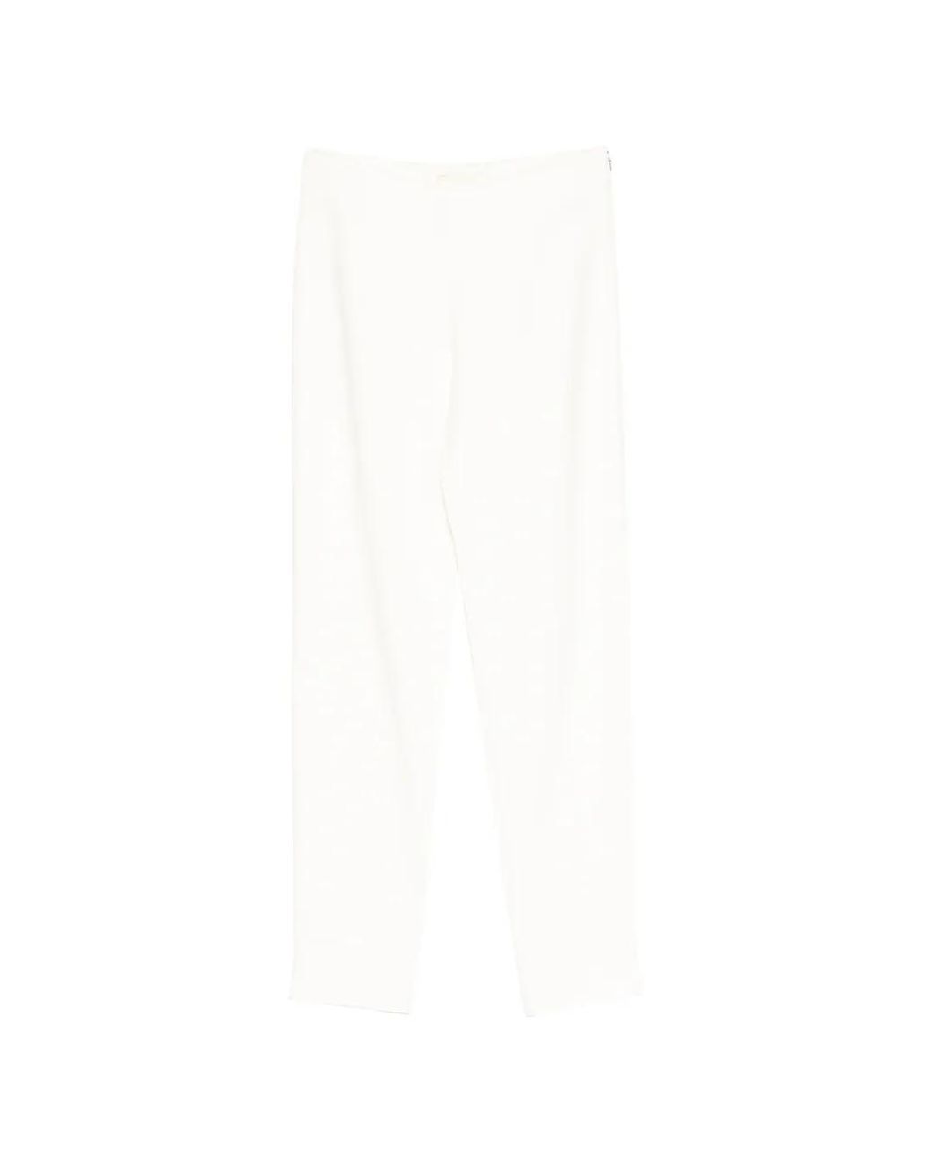 Antonio Berardi White Split-Cuff Trousers