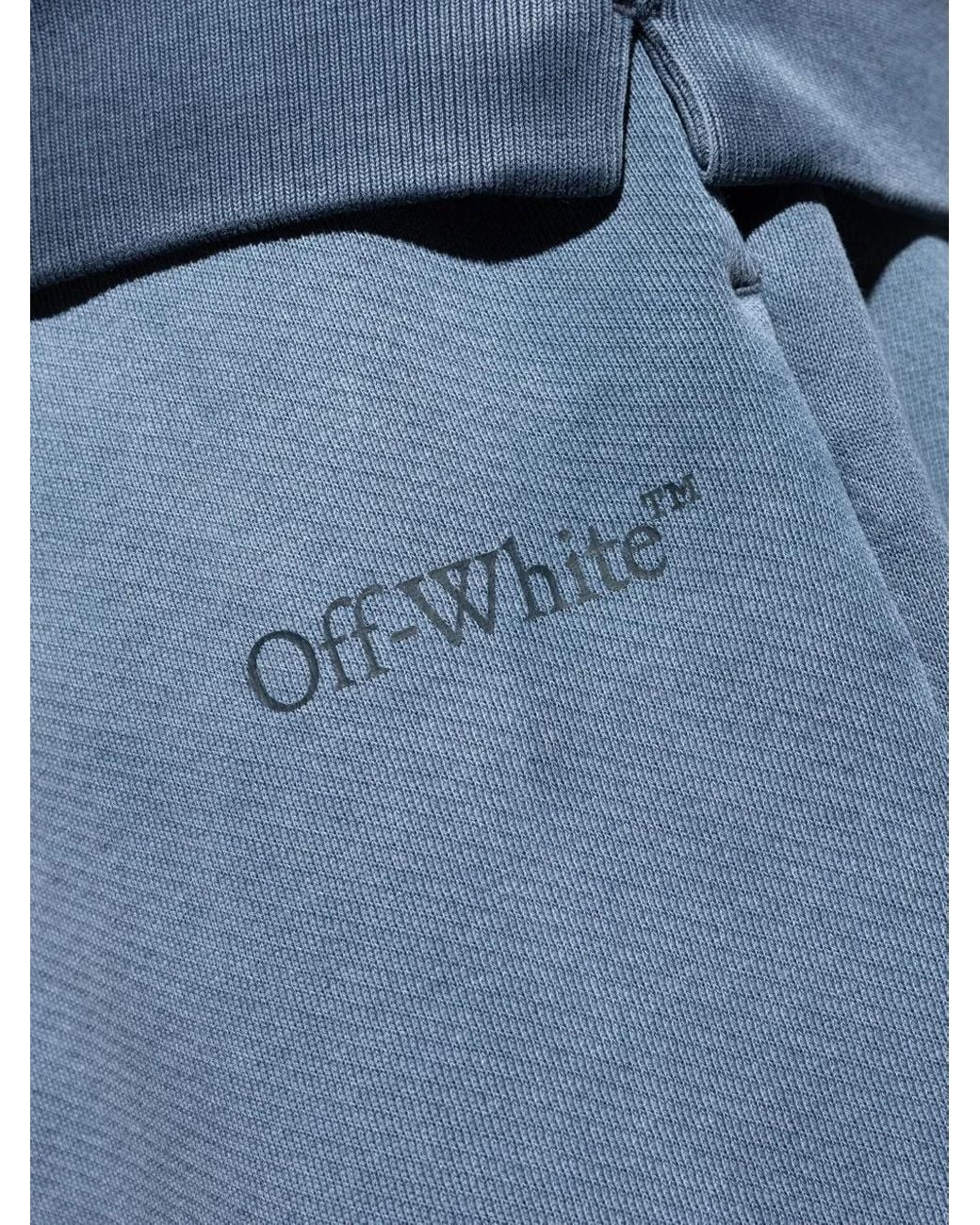 Off-White c/o Virgil Abloh Blue Drawstring Track Pants for men