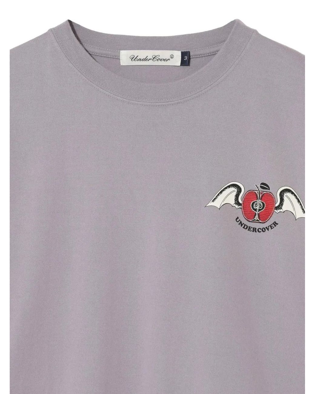 Undercover Purple Winged-Apple Graphic-Print T-Shirt for men