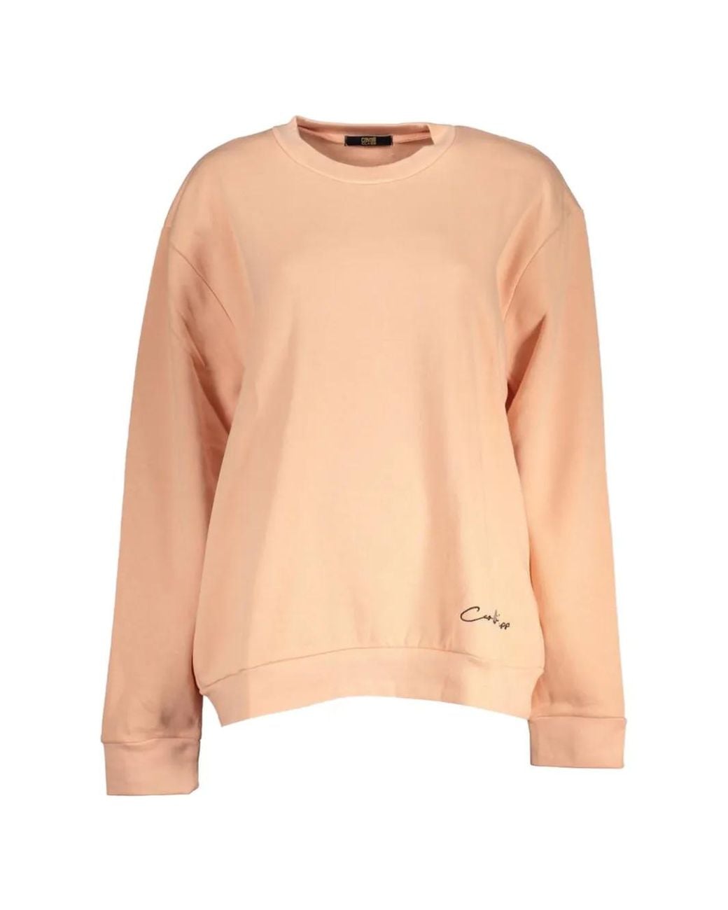 Roberto Cavalli Pink Logo-Detail Long-Sleeve Sweatshirt