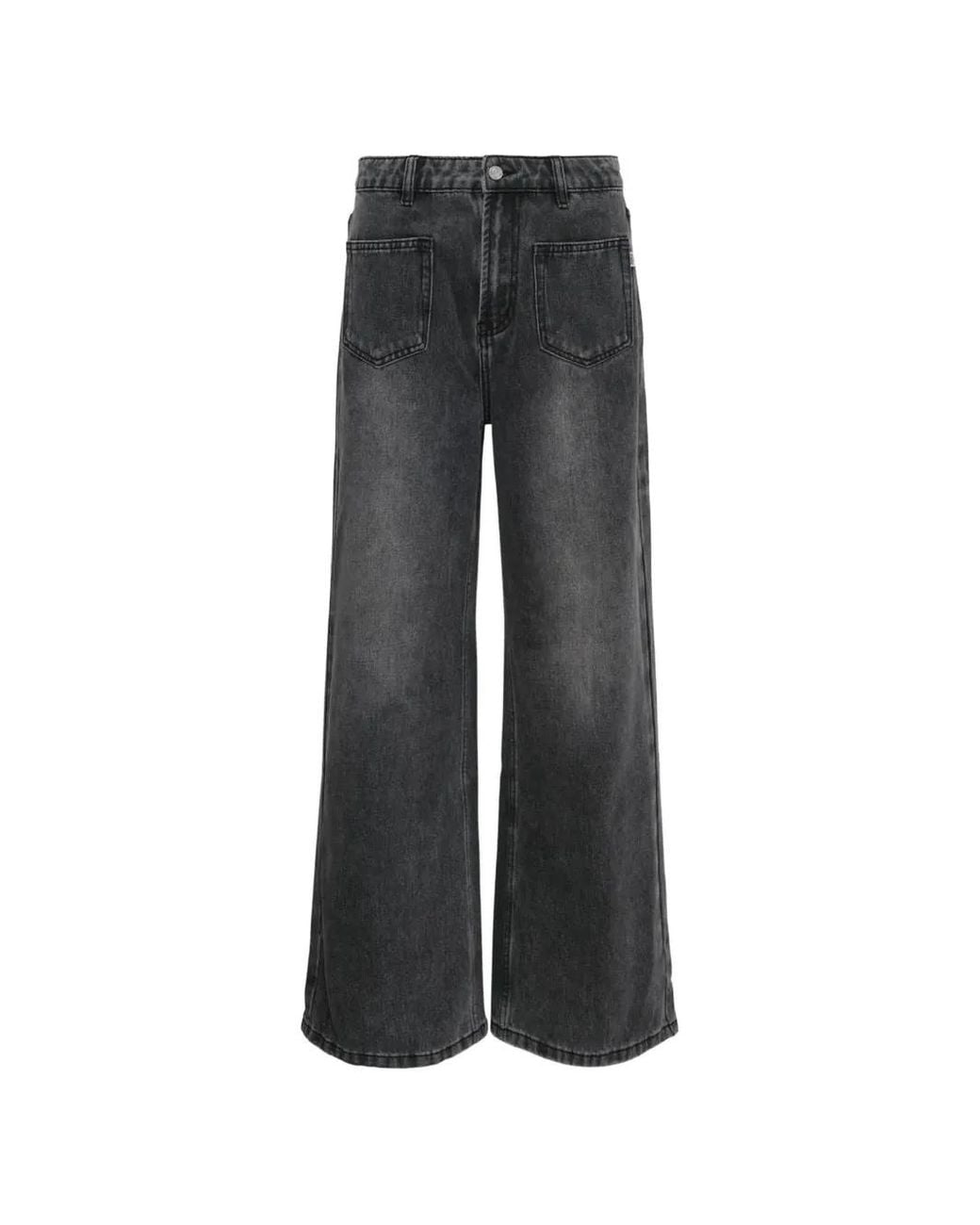 Rally Movement Black 4 Pockets Wide-Leg Jeans