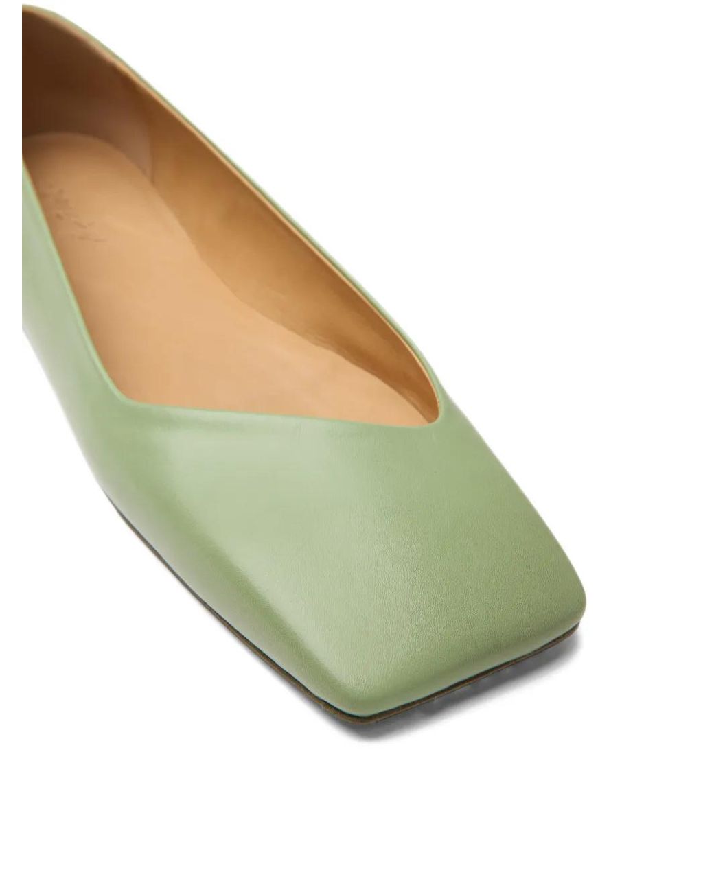 Marsèll Green Square-Toe Ballet Flats