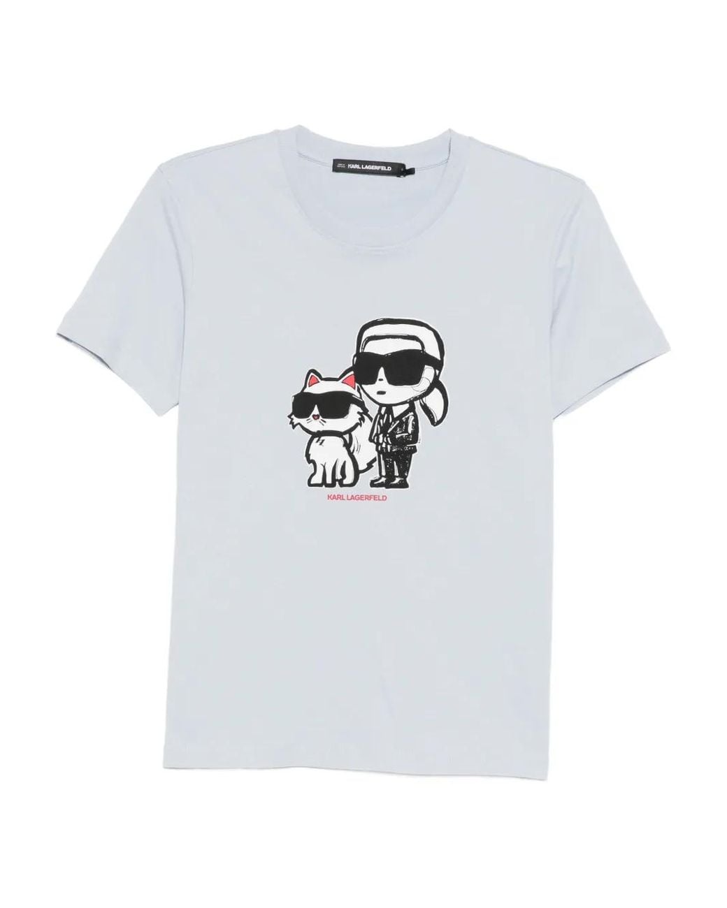 Karl Lagerfeld Gray Ikon Sketch Duo T-Shirt