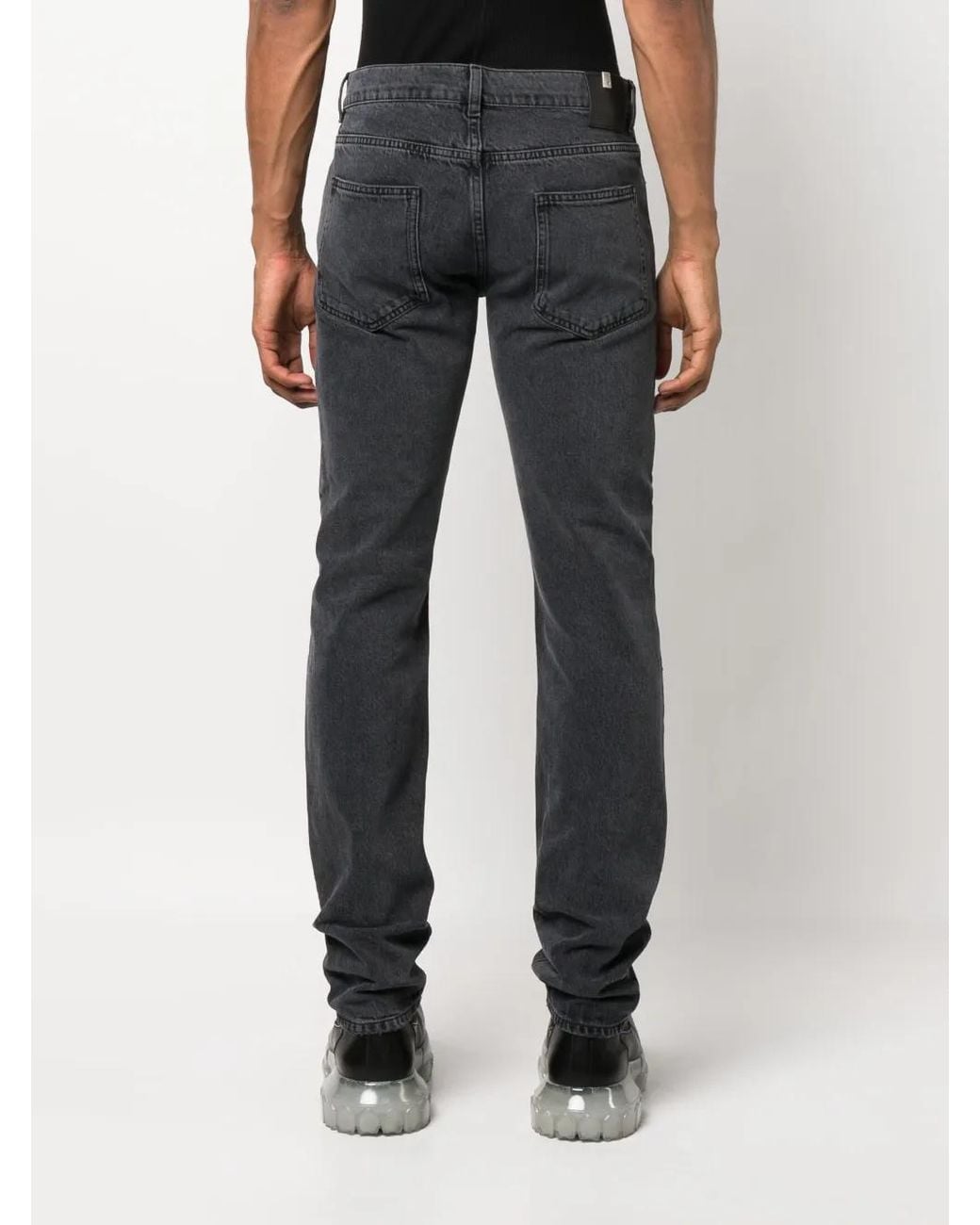 1017 ALYX 9SM Blue Distressed-Effect Skinny Jeans for men