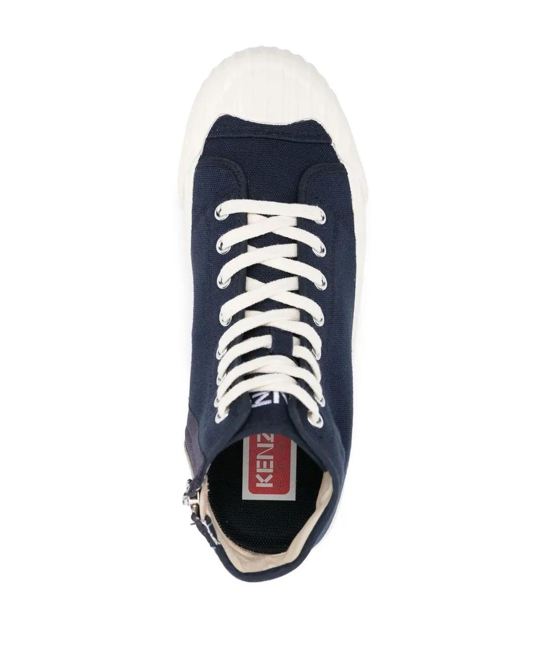 KENZO High-Top-Sneakers Mit Blumen-Patch in Blue für Herren