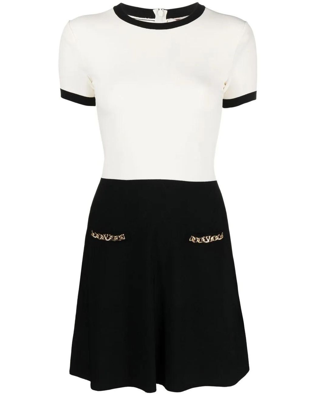 Valentino Garavani White Vlogo Short-Sleeve Minidress