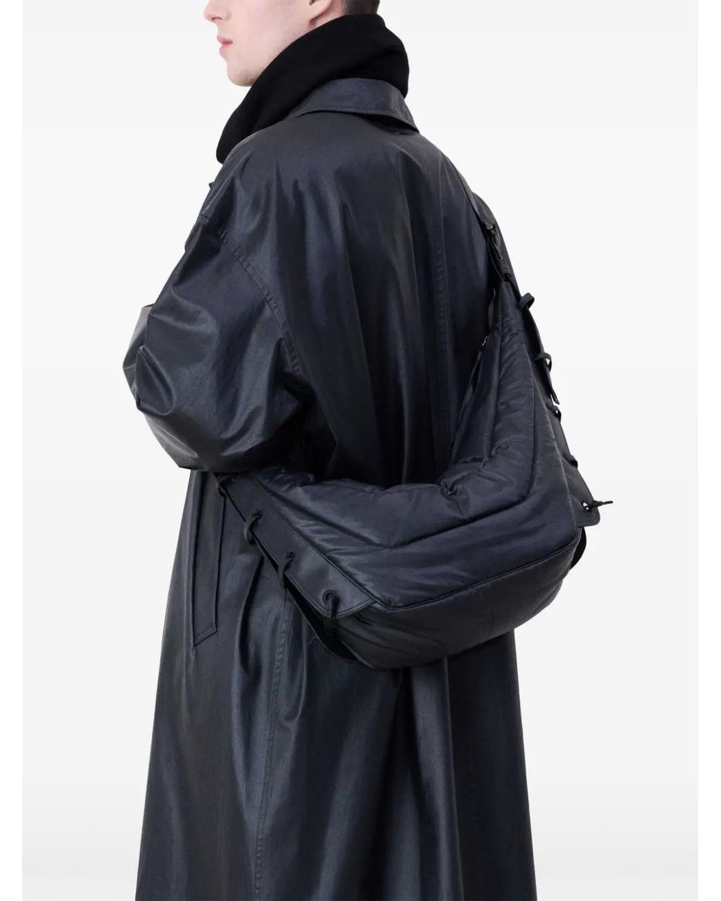 Lemaire Blue Medium Game Shoulder Bag