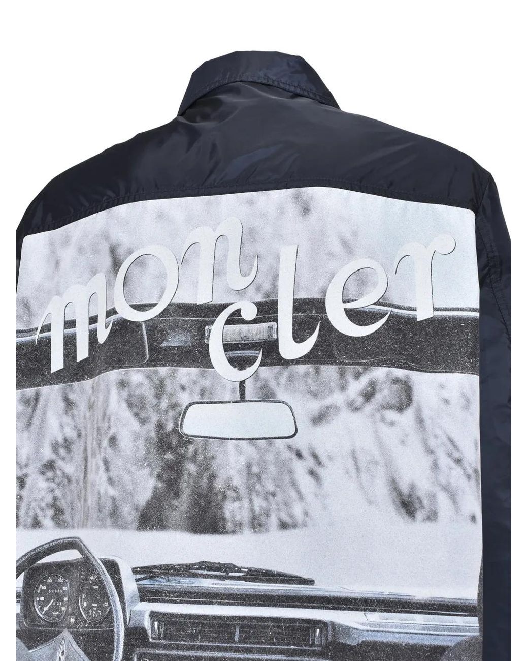 Moncler Blue X Mercedes-Benz By Nigo Sopdu Graphic-Print Jacket for men