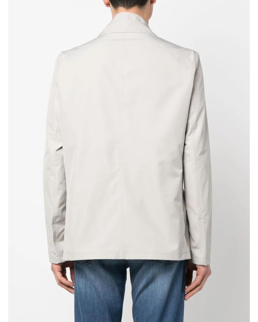 Herno Natural Buttoned-Up Single-Breasted Blazer for men