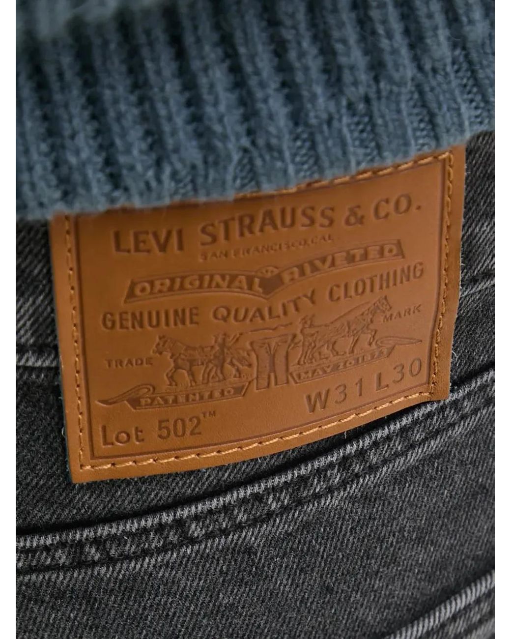 Levi's Blue 502 Five-Pockets Jeans for men