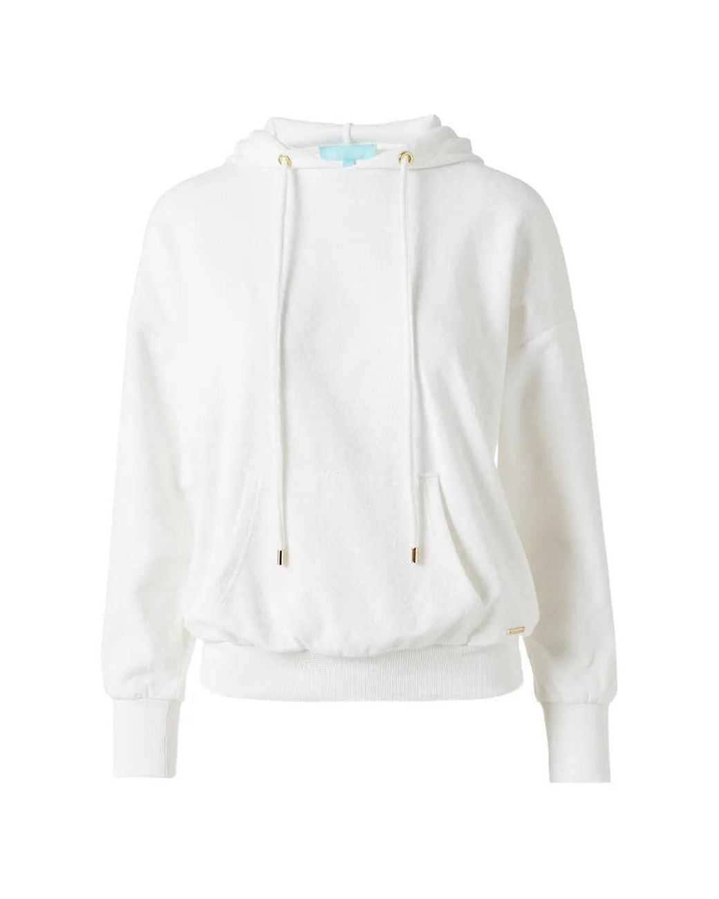 Melissa Odabash White Nora Drawstring Sweatshirt