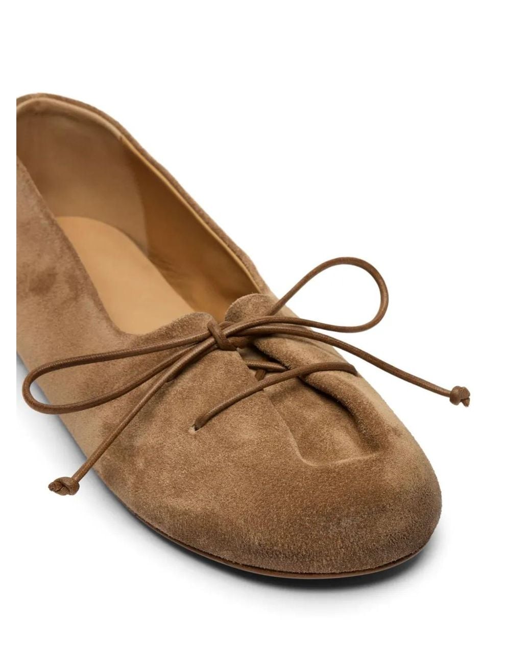 Marsèll Brown Girella Suede Ballet Flats