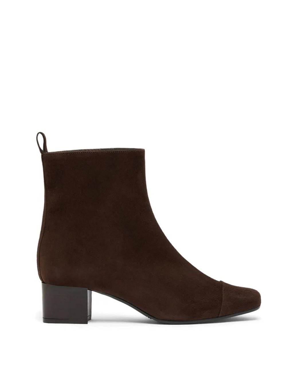 CAREL PARIS Brown Estime Calf-Suede Ankle Boots