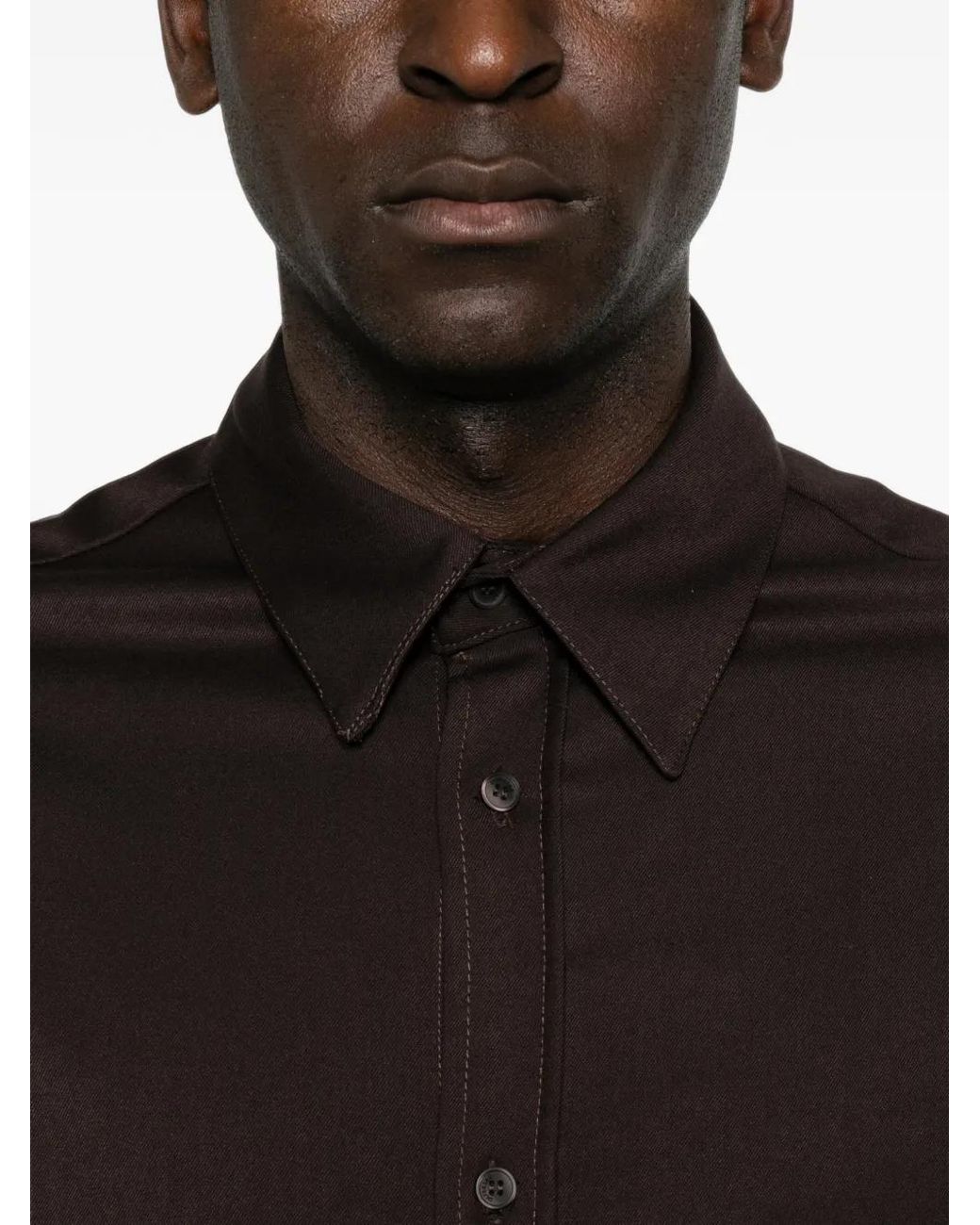 Imperial Brown Chemise À Boutonnière for men