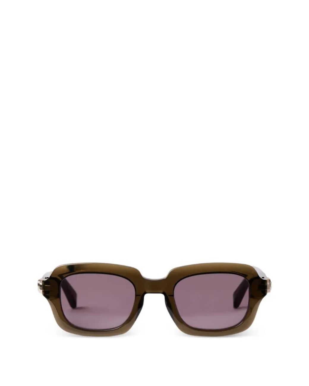 Sandro Purple Bead-Embellished Square-Frame Sunglasses