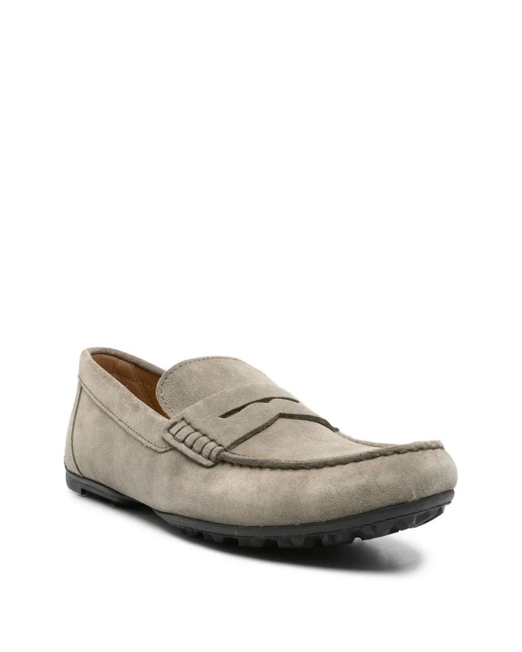 Geox Gray Kosmopolis Suede Loafers for men