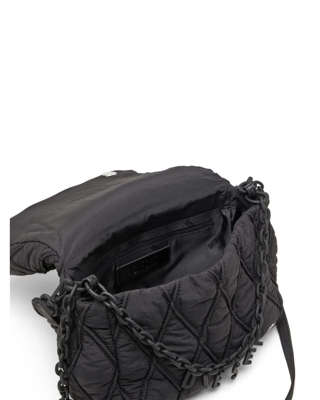 DIESEL Black Charm-D-Shoulder Bag