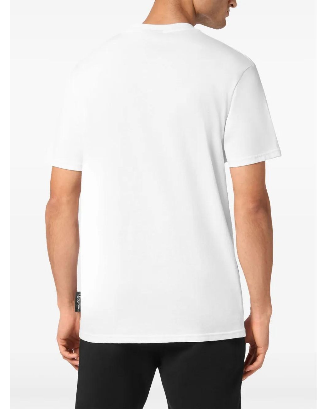 Philipp Plein White Tiger-Motif T-Shirt for men