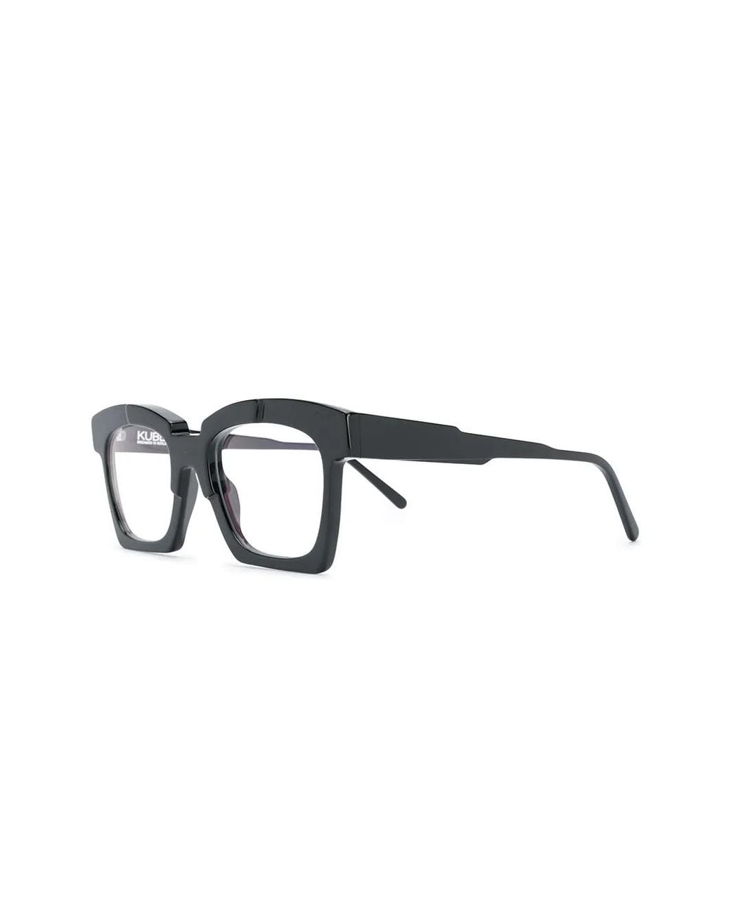Kuboraum Black Square-Frame Acetate Eyeglasses