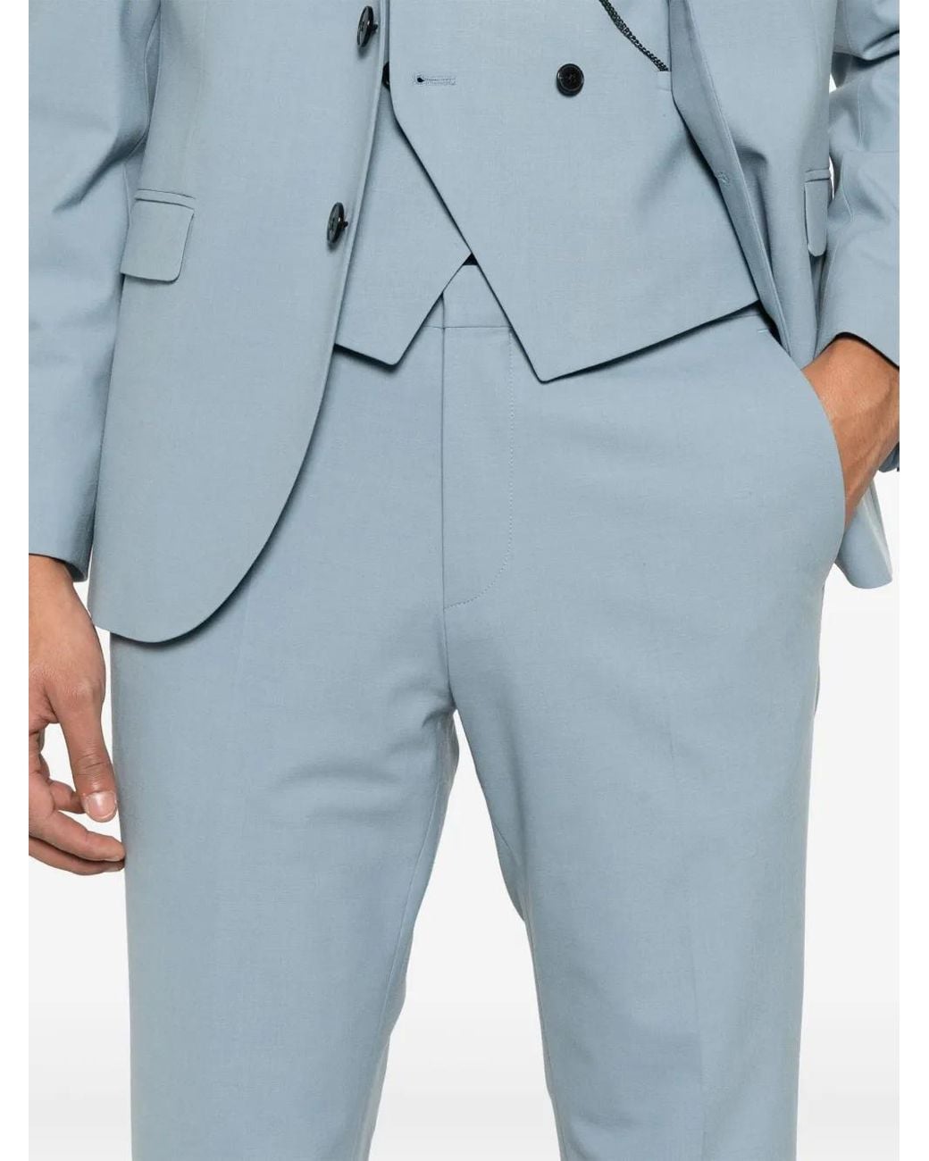 HUGO Blue Single-Breasted Suit for men