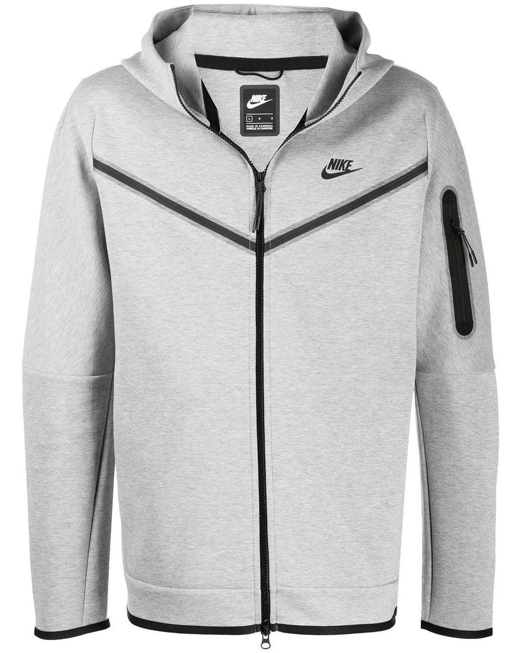grey nike zip up sweater