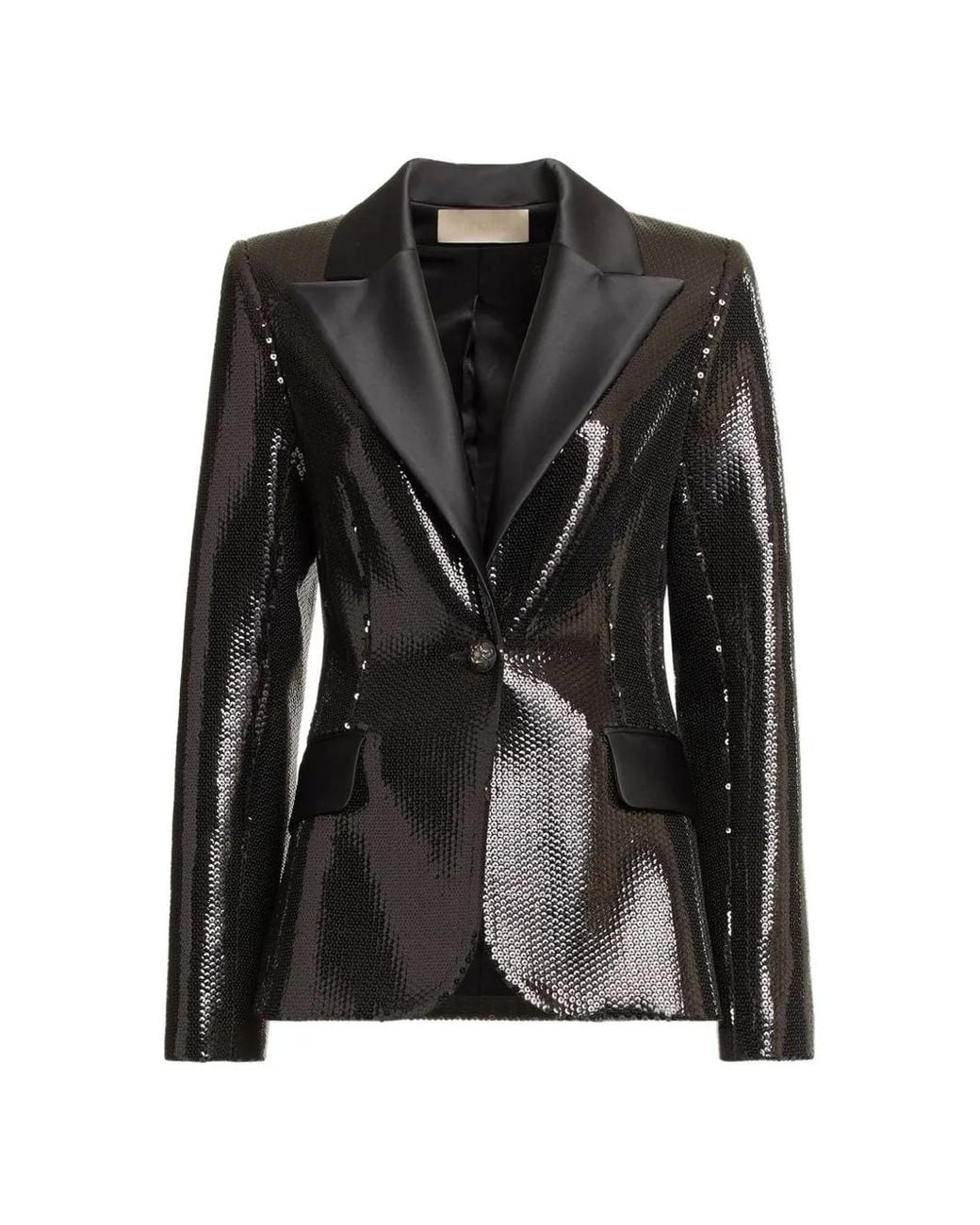 Elie Saab Black Sequin-Embellishment Blazer