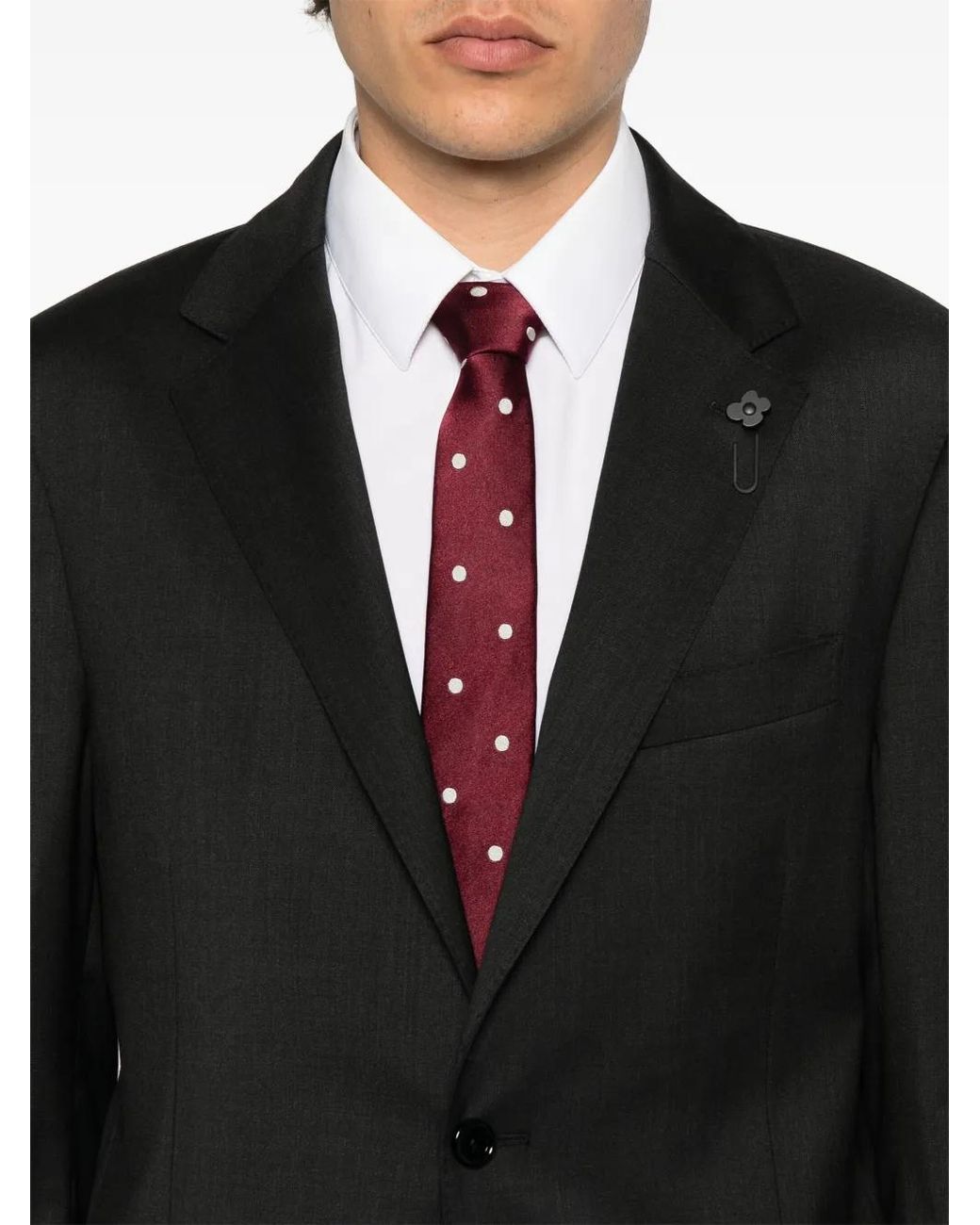 Lardini Black Single-Breasted Blazer for men