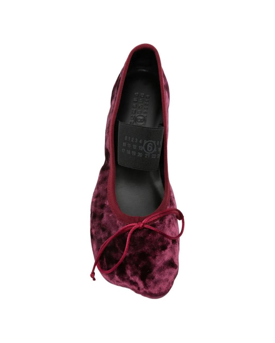 MM6 by Maison Margiela Purple Elasticated-Strap Ballet Flats