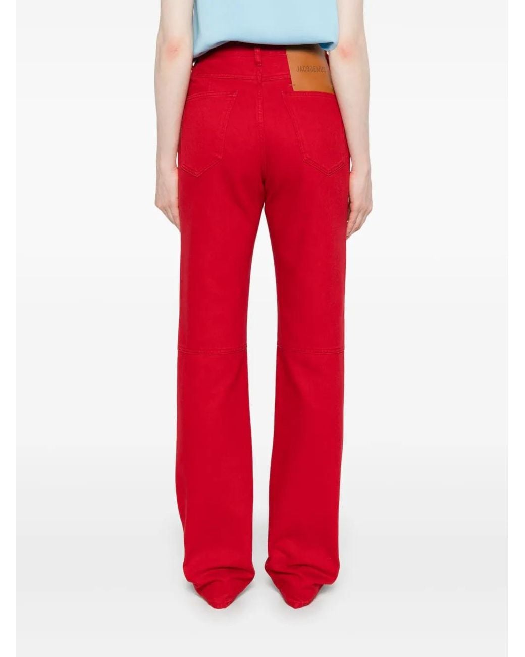 Jacquemus Red Le De-Nîmes Droit Jeans