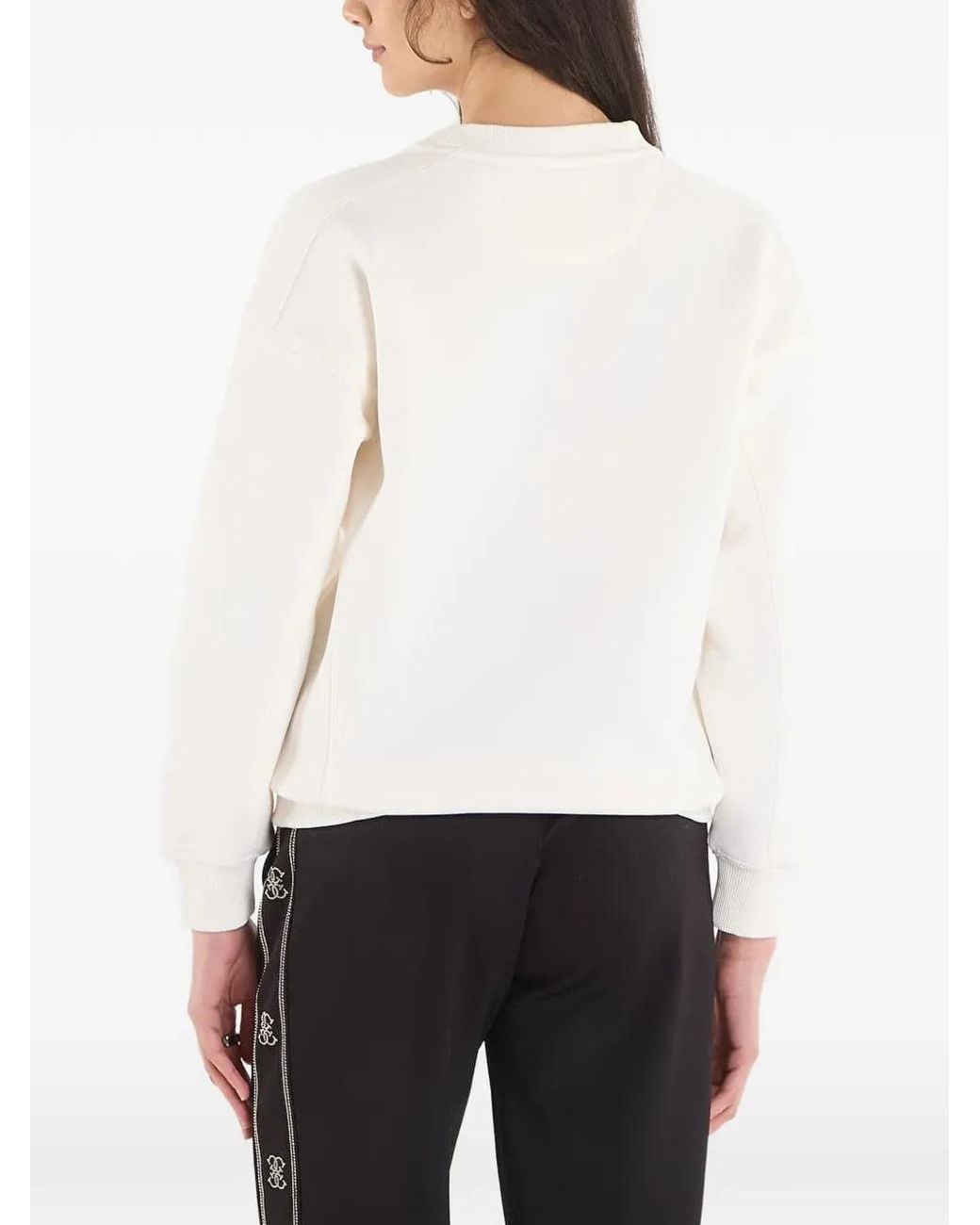 Sudadera Con Logo Triangular Guess de color White