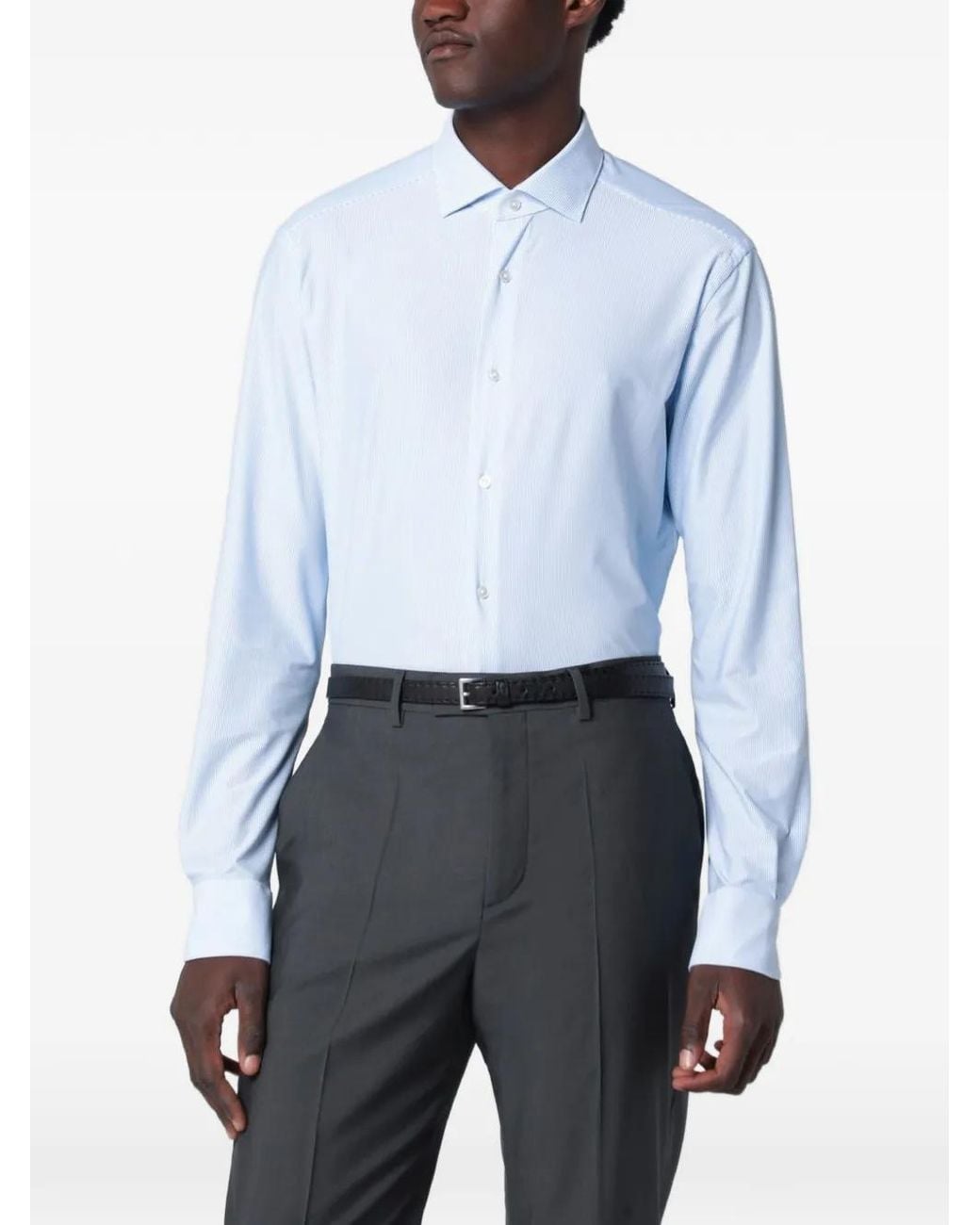 Camisa A Rayas Xacus de hombre de color Blue