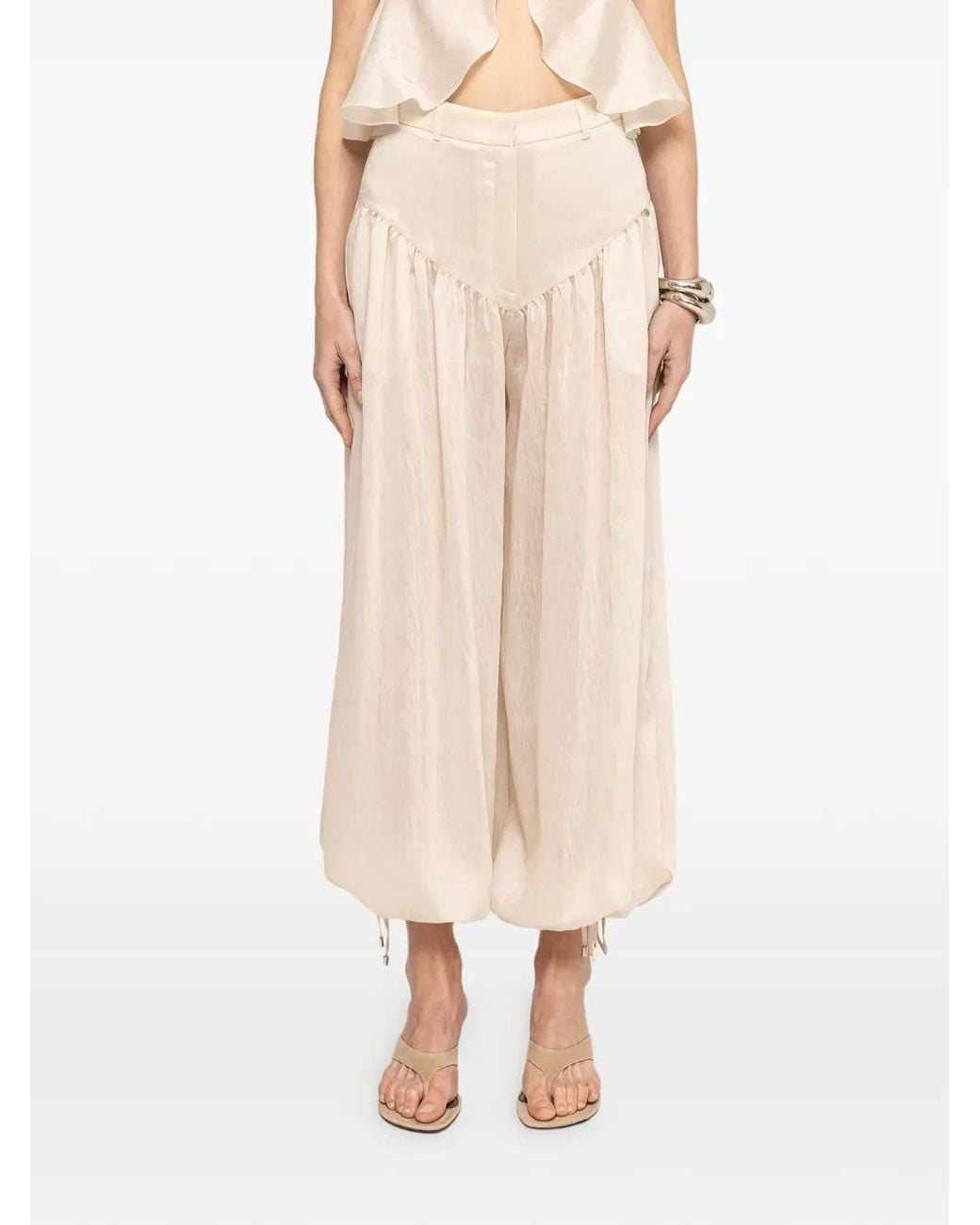Nissa Natural Balloon Fit Trousers