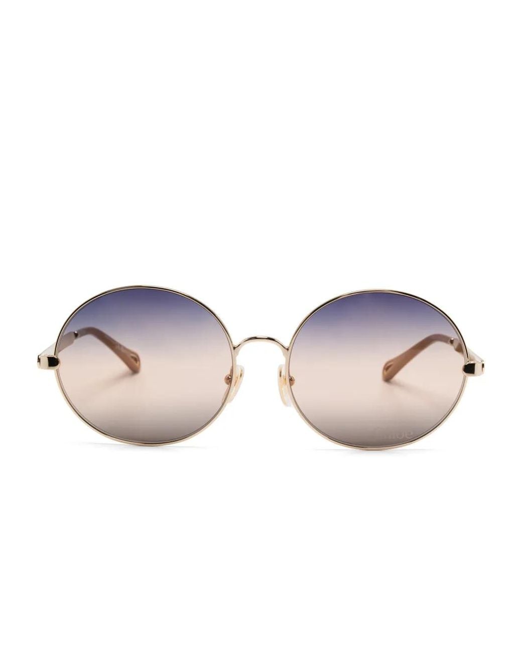Chloé Pink Round-Frame Sunglasses