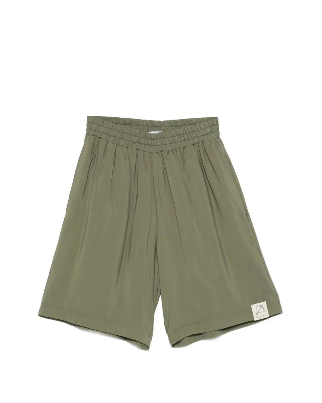 FAMILY FIRST Green Elasticated-Trim Shorts for men