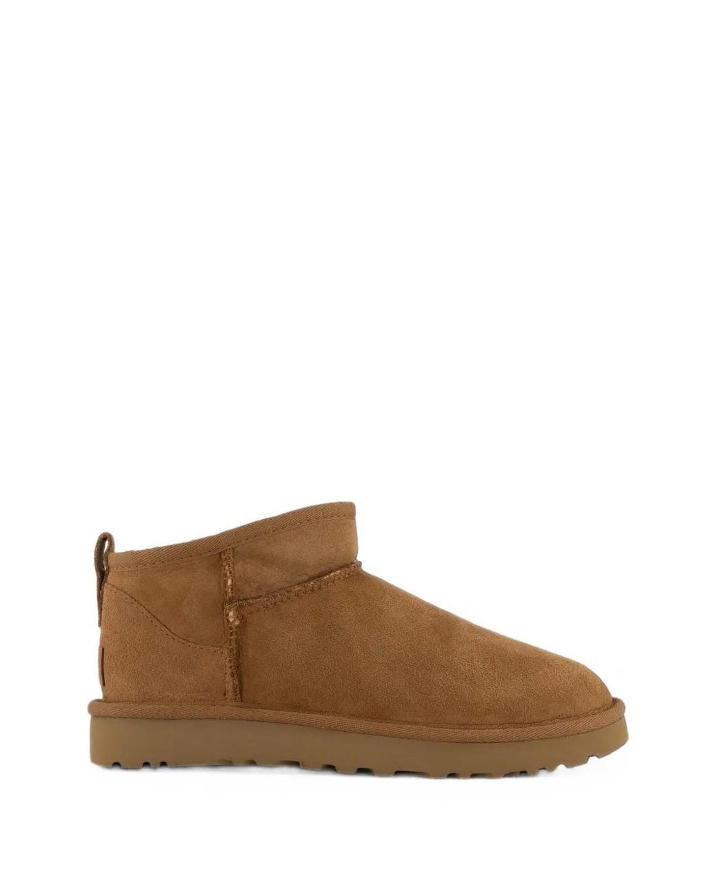 Ugg Brown Classic Ultra Mini Suede Ankle Boots