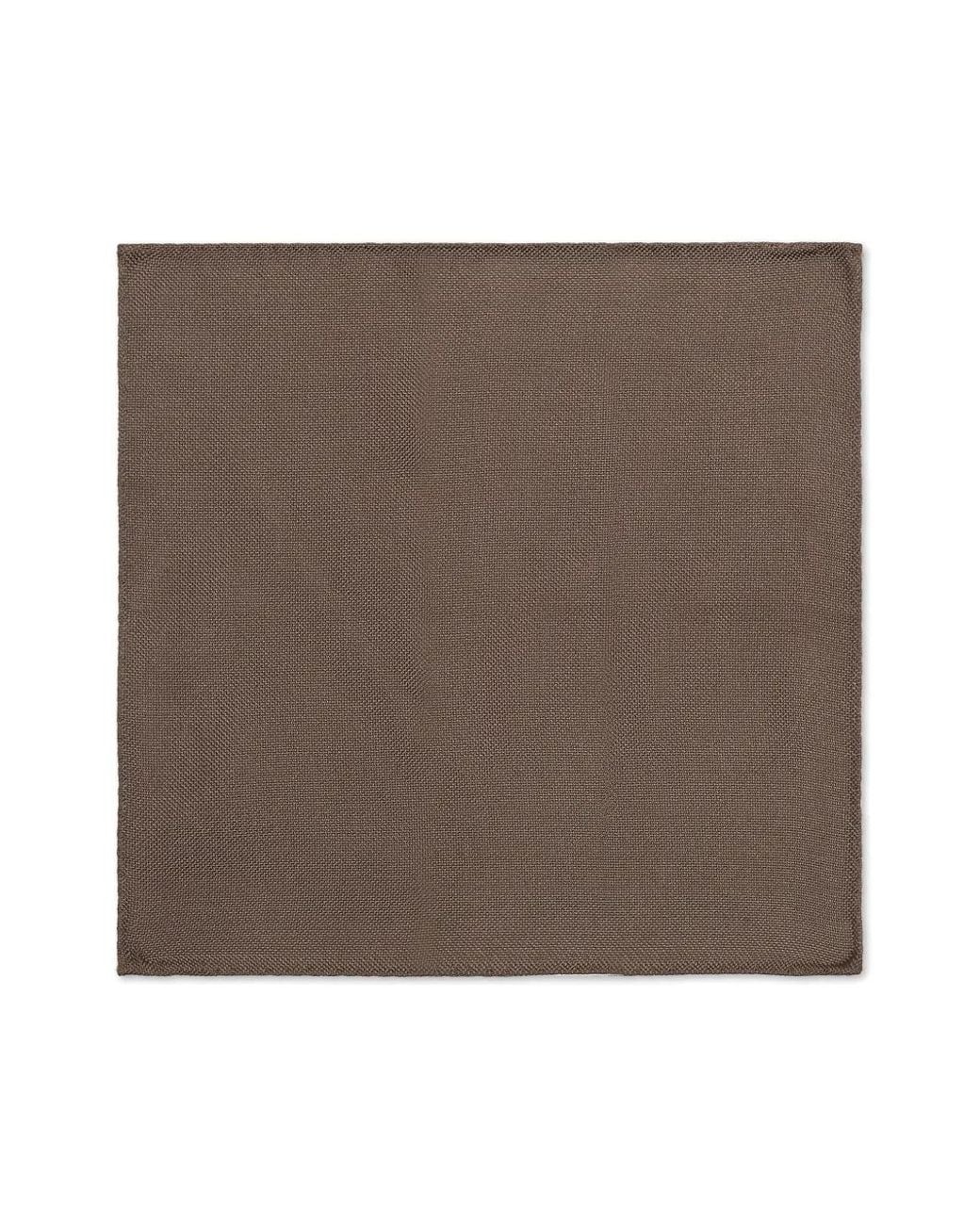 DSquared² Brown Classic Silk Pocket Square for men