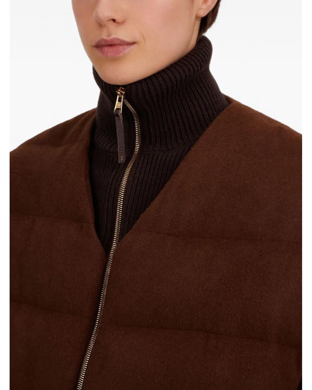 Cappotto Trapuntato di Herno in Brown
