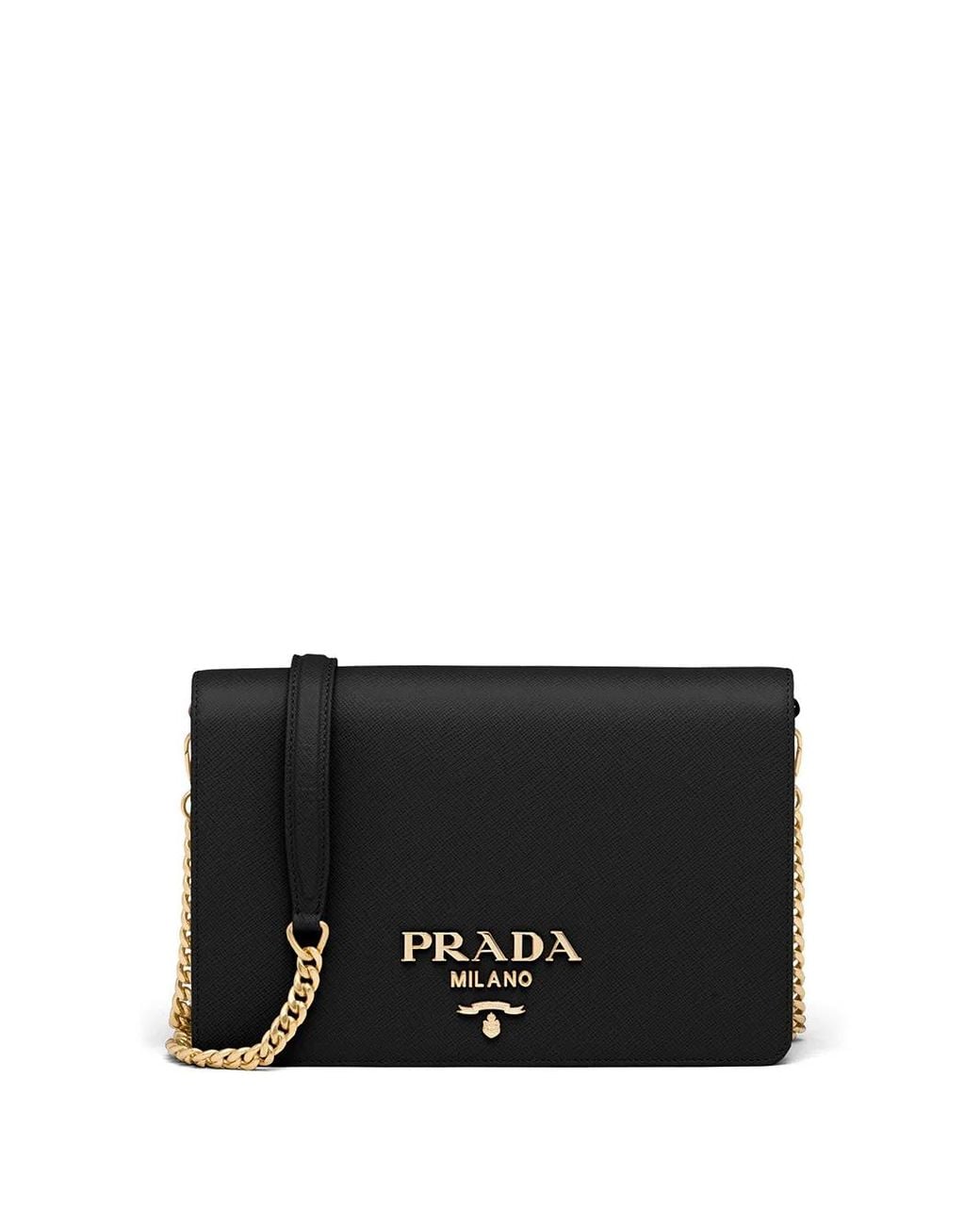 Prada Black Mini Saffiano Leather Bag