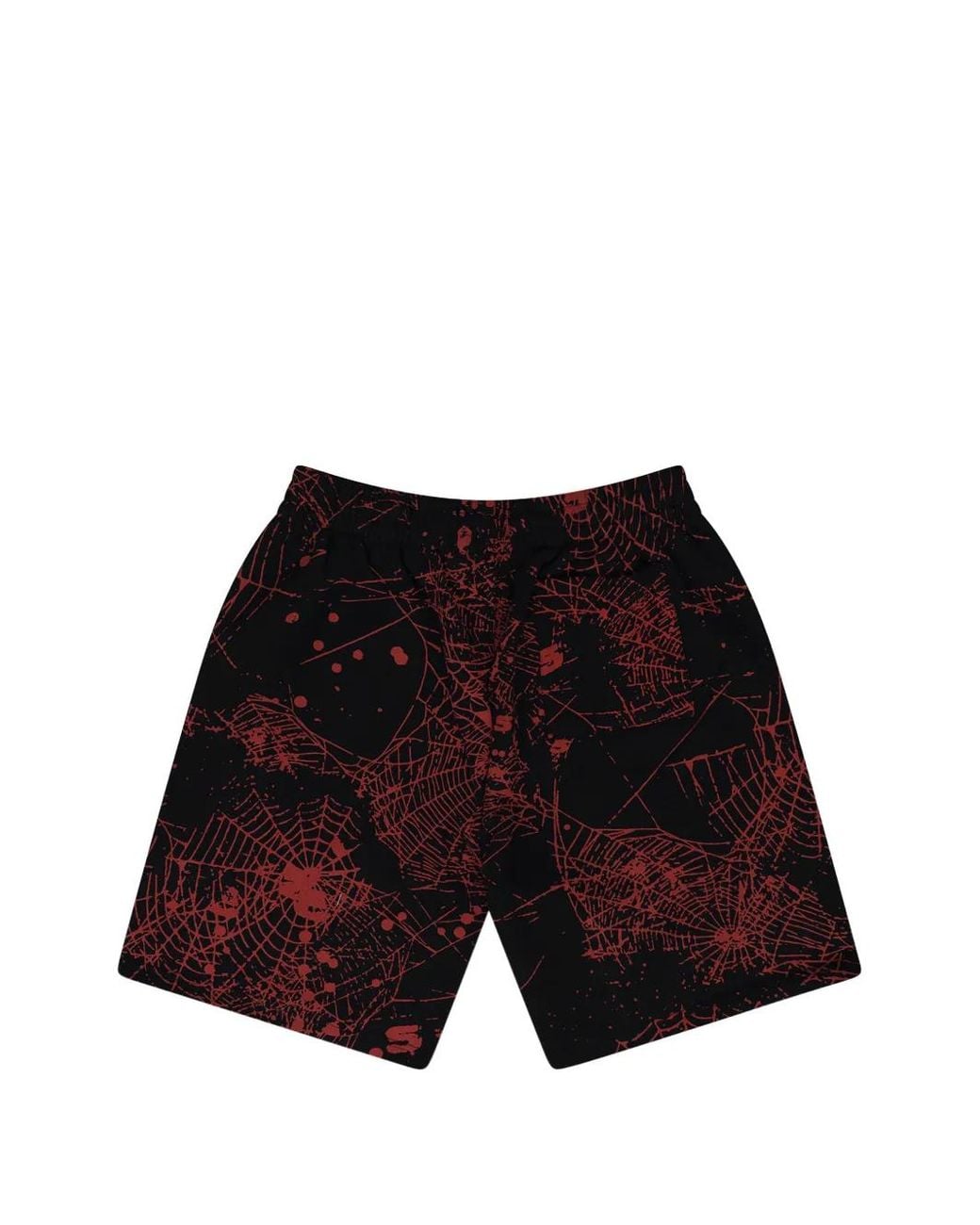 Sp5der White Web-Print Shorts for men