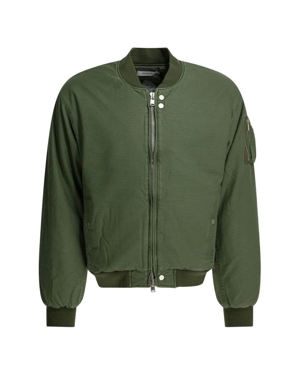 Nonnative Green Zip Bomber Coat for men