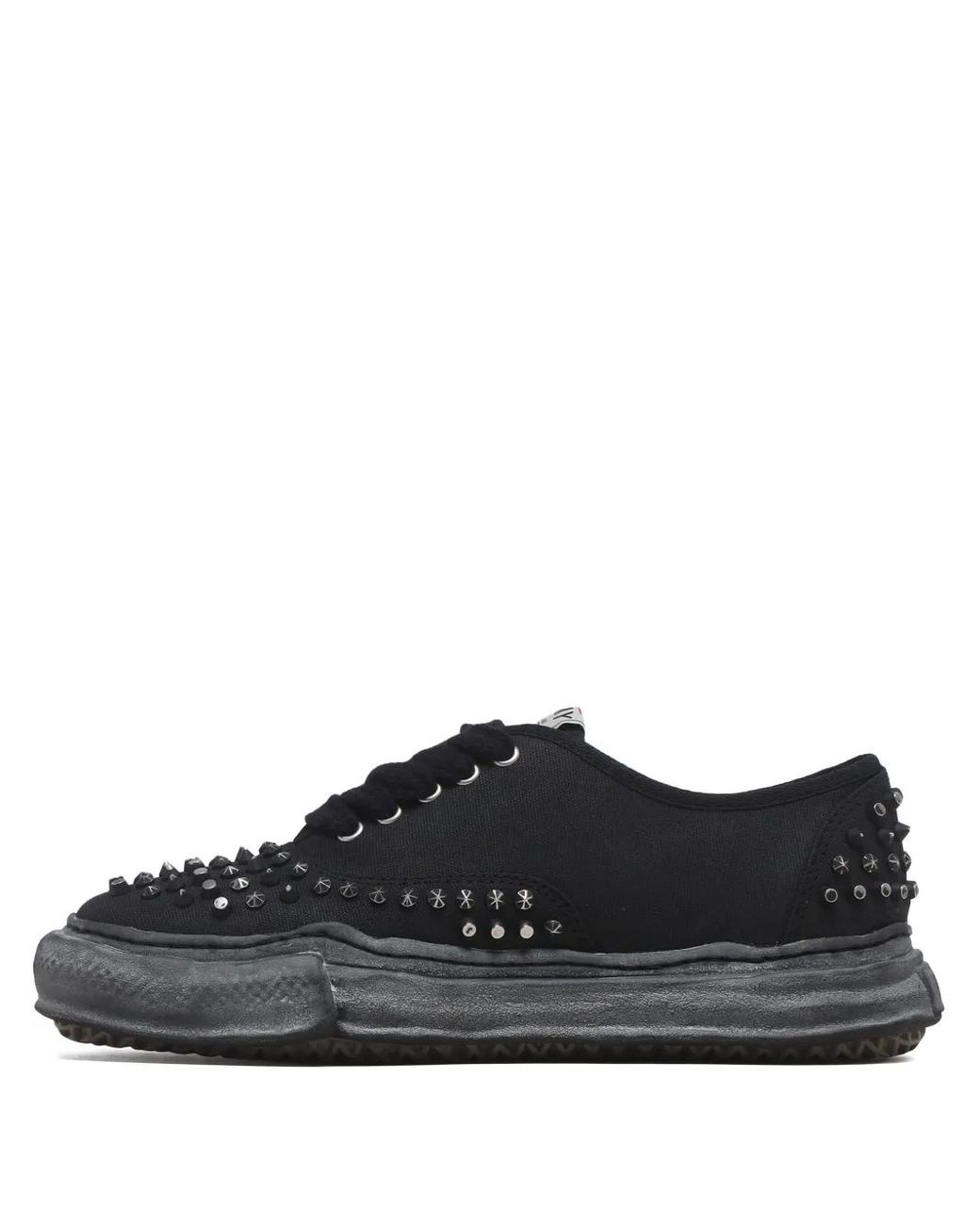 Maison Mihara Yasuhiro Black Baker Og Studded Sneakers