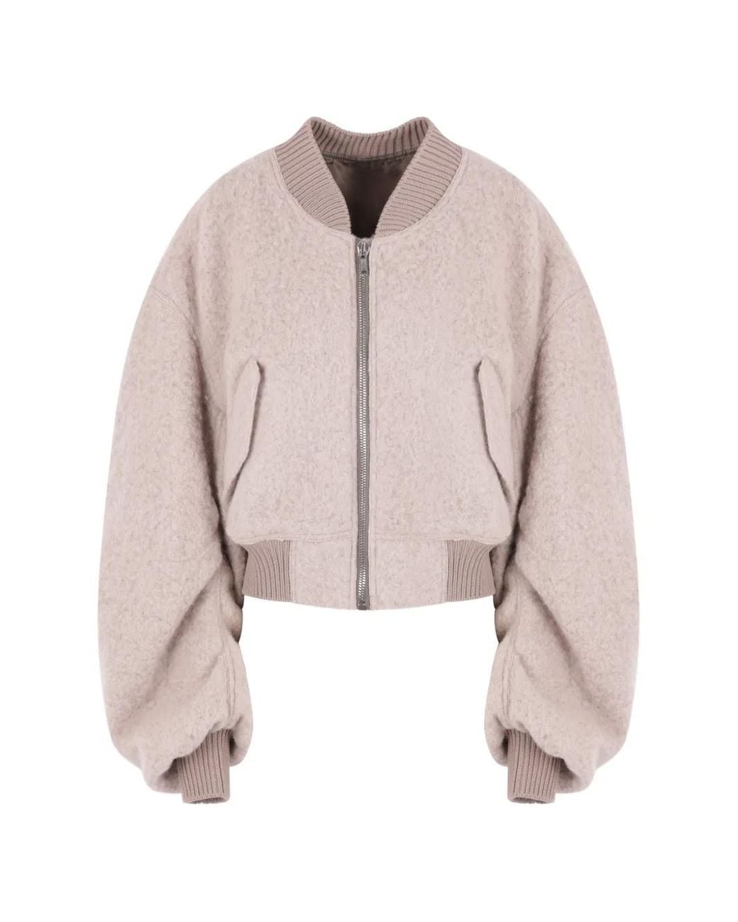 Rick Owens Pink Secchia Cropped Jacket