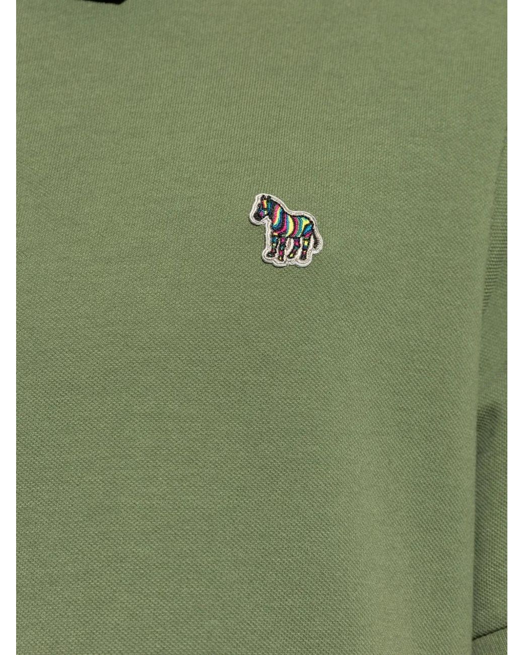 Paul Smith Poloshirt Mit Zebra-Patch in Green für Herren