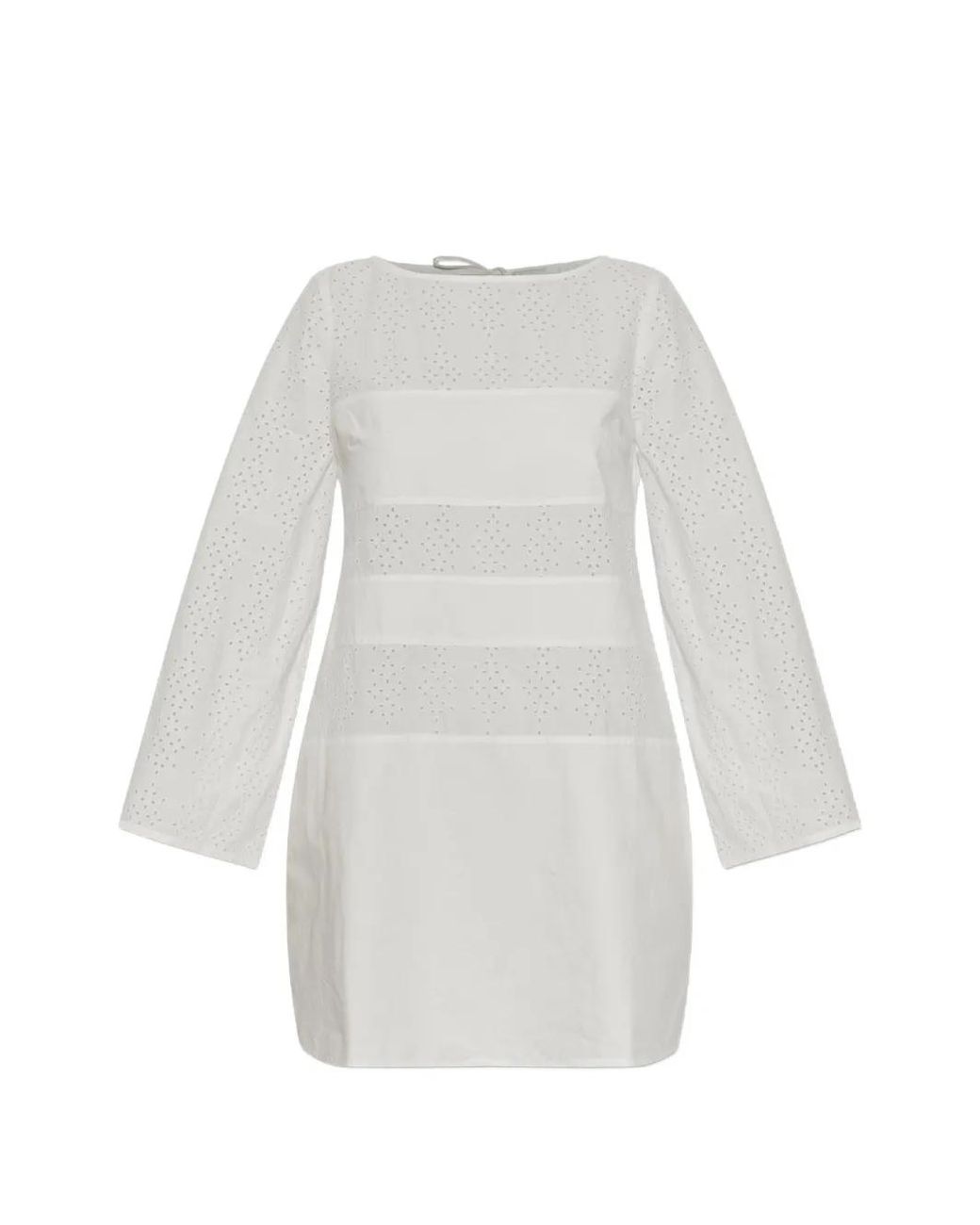 Posse White Harriet Broderie-Anglaise Mini Dress
