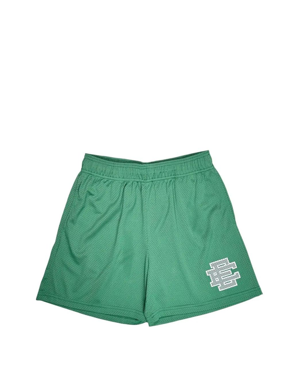 Eric Emanuel Green Mesh Logo-Print Shorts for men