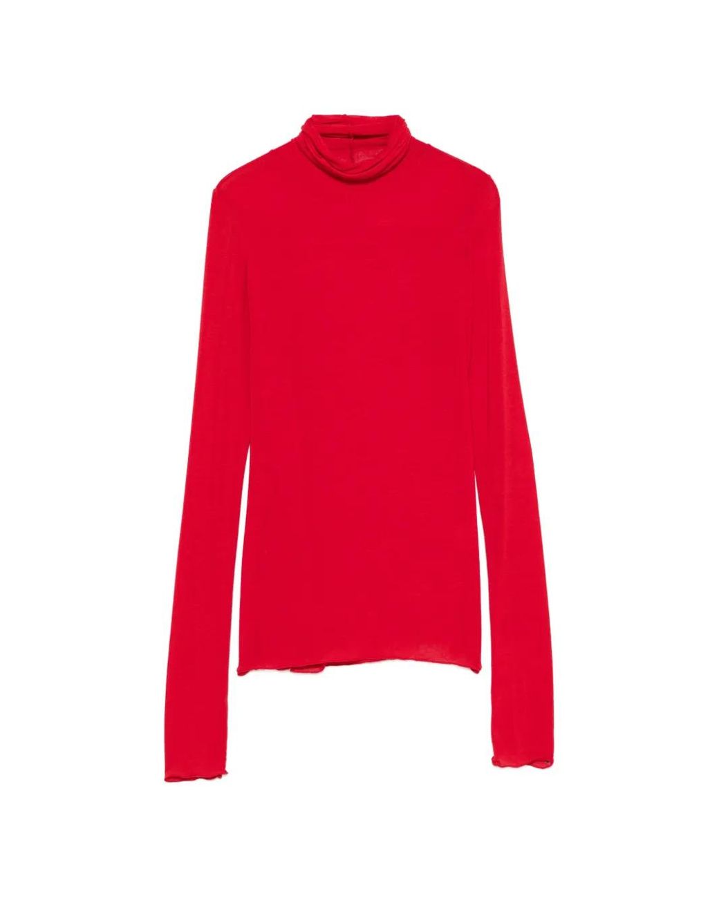 Daniele Fiesoli Red Turtle-Neck Knit