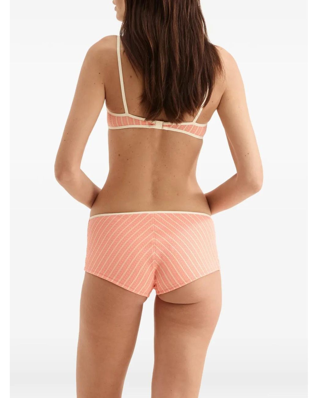 Eres Pink Coconut Patterned Bikini Bra