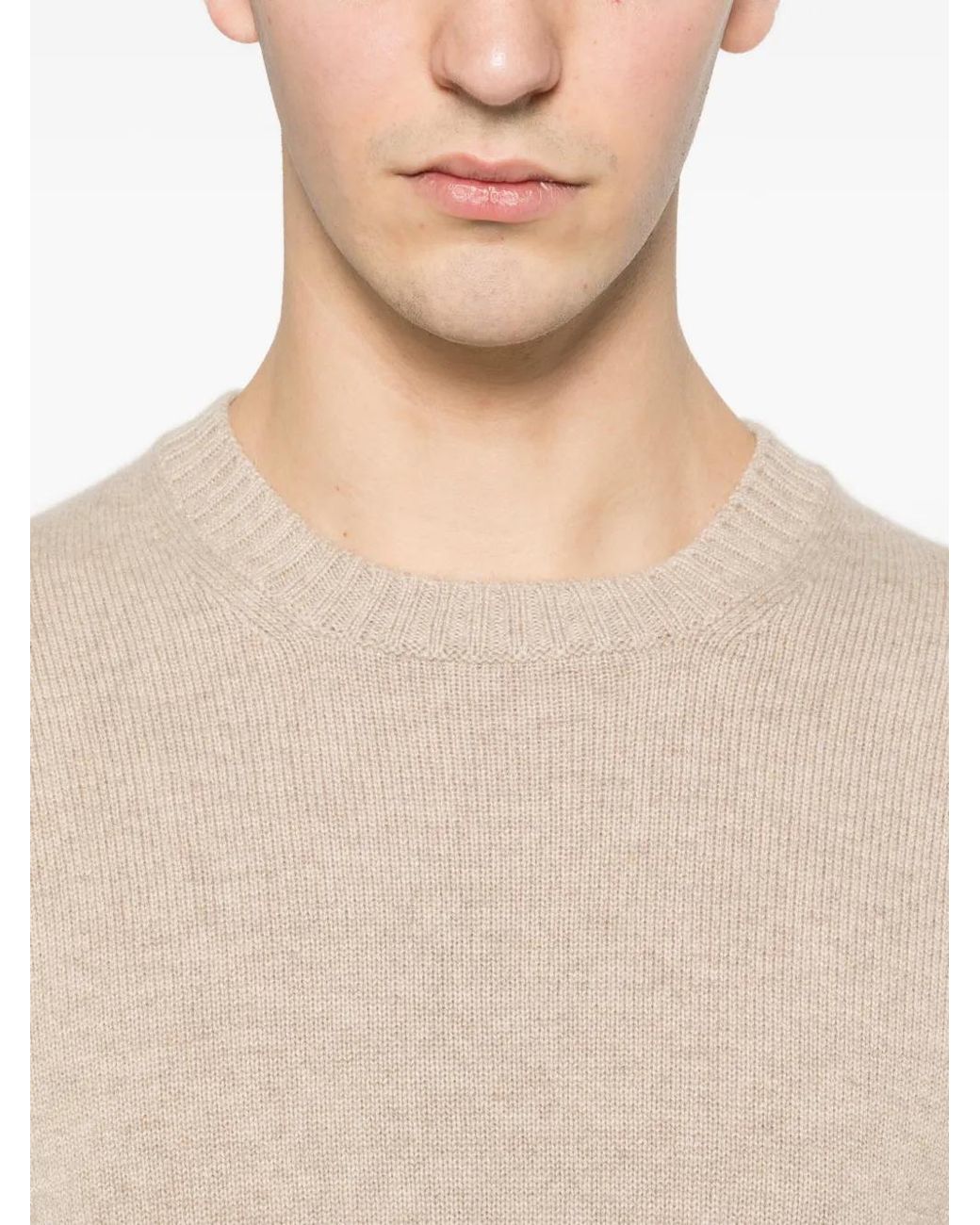 Kangra Natural Ribbed Sweater for men