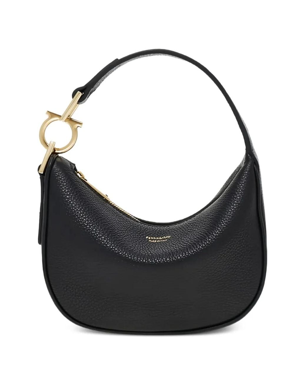 Ferragamo Black Hobo Bag (Xs)